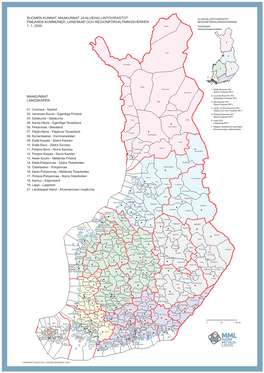 Suomen Kunnat, Maakunnat Ja Aluehallintovirastot Aluehallintovirastot Finlands Kommuner, Landskap Och Regionförvaltningsverken Regionförvaltningsverken 1