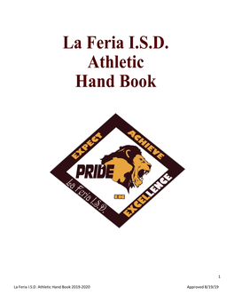 La Feria I.S.D. Athletic Hand Book 2018-2019