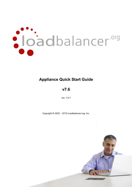 Appliance Quick Start Guide V7.6