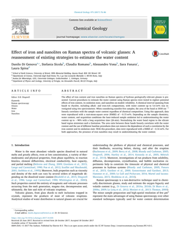 Effect of Iron and Nanolites on Raman Spectra of Volcanic Glasses A