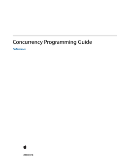 Concurrency Programming Guide