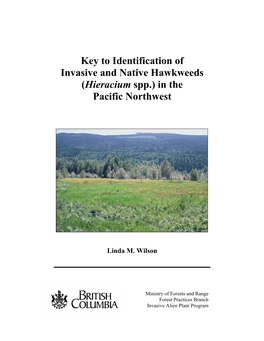 Identification Key to Hieracium (Hawkweeds) in Washington