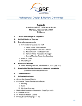 Architectural Design & Review Committee