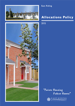 Allocations Policy and the Information Gathered Will Inform an Annual Review of the Administration of the Housing Register
