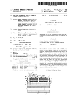 United States Patent (10) Patent N0.: US 7,251,264 B2 Johnson Et Al