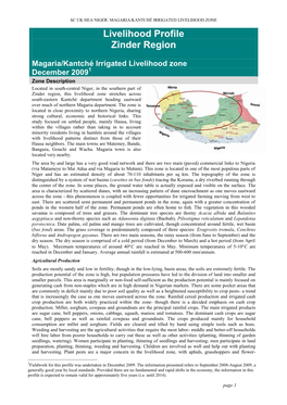 Niger 2009 Profile Irrigated Zo
