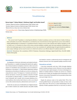 Teleophthalmology