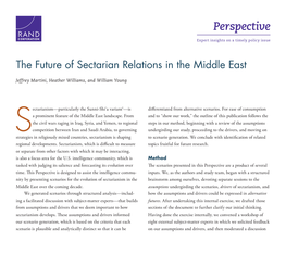 The Future of Sectarian Relations in the Middle East