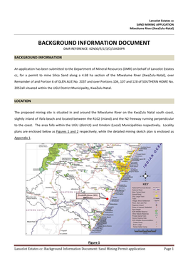 Background Information Document Dmr Reference: Kzn30/5/1/3/2/10420Pr