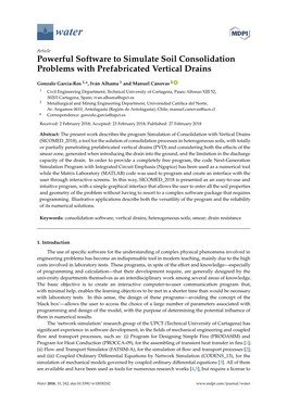 Powerful Software to Simulate Soil Consolidation Problems with Prefabricated Vertical Drains