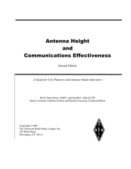 Antenna Height and Communications Effectiveness
