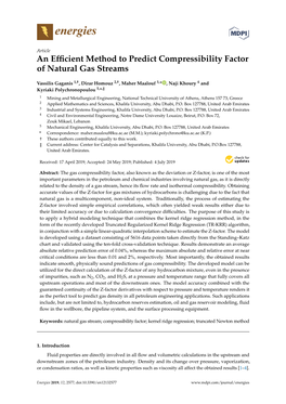 An Efficient Method to Predict Compressibility Factor of Natural