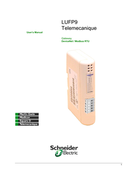 Passerelle Devicenet / Modbus RTU LUFP9