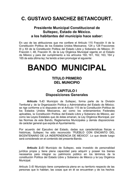Bando Sultepec