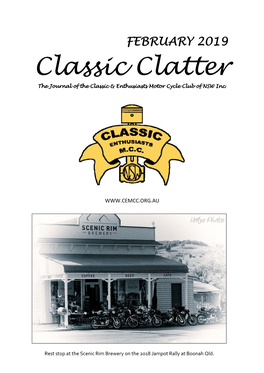 Classic Clatter the Journal of the Classic & Enthusiasts Motor Cycle Club of NSW Inc