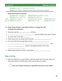 Lesson 12 Welcome to Zaire 17