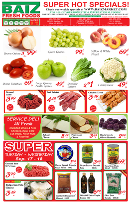 Super Hot Specials!