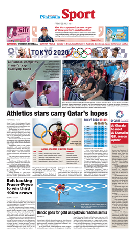 Athletics Stars Carry Qatar's Hopes