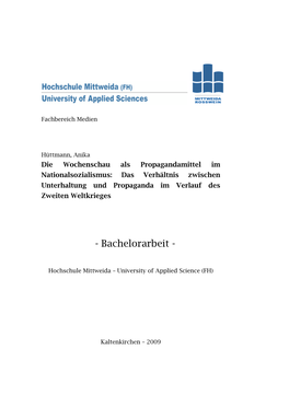 Bachelorarbeit