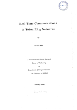 Real-Time Communications in Token Ring Networks