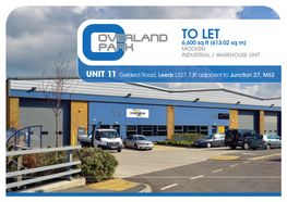 TO LET 6,600 Sq Ft (6 13.02 Sq M) MODERN INDUSTRIAL / WAREHOUSE UNIT