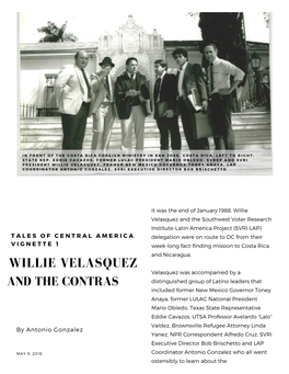 Willie Velasquez and the Contras