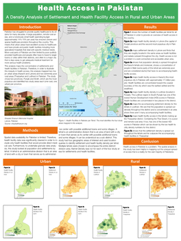 A Density Analysis of Settlement and Health Facility Access in Rural and Urban Areas