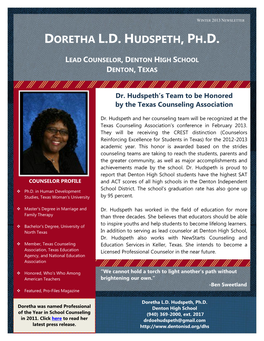 Doretha L.D. Hudspeth, Ph.D