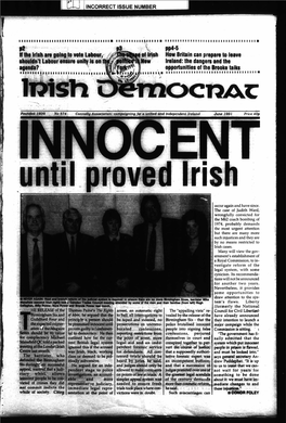 Constitutional Claim to a Unitary Irish Unity