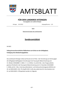 Amtsblatt Nr. 15 Vom 16.03.2021