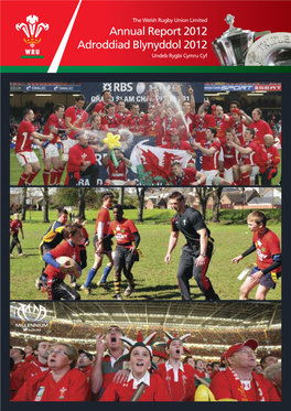 The Welsh Rugby Union Limited Annual Report 2012 Adroddiad Blynyddol 2012 Undeb Rygbi Cymru Cyf Song at the Year’S Turning After R.S