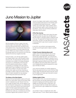 Juno Mission to Jupiter