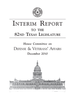 Interim Report to the 82Nd Texas Legislature