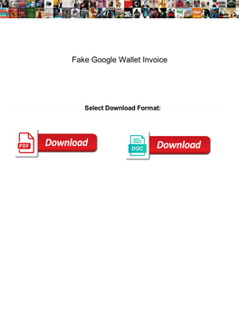 Fake Google Wallet Invoice