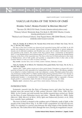 Vascular Flora of the Town of Omi[