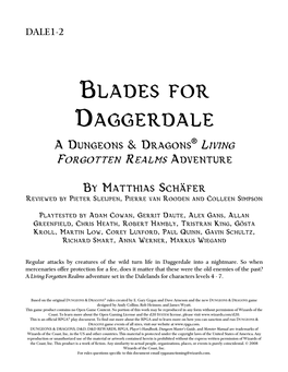 Blades for Daggerdale