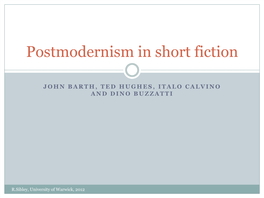 Postmodernism in Short Fiction