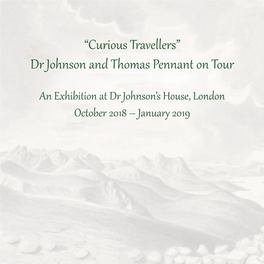 “Curious Travellers” Dr Johnson and Thomas Pennant on Tour