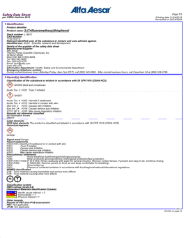 Safety Data Sheet