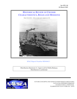 Historical Review of Cruiser Characteristics, Roles and Missions
