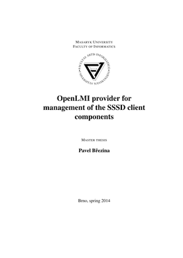 Openlmi Provider for Management of the SSSD Client Components