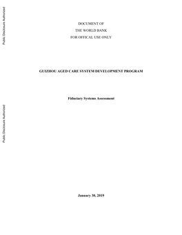 World Bank Document