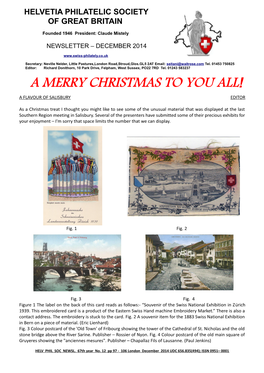 A Merry Christmas to You All! a Flavour of Salisbury Editor