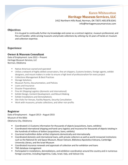 Chronological Resume