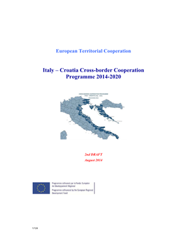 Italy – Croatia Cross-Border Cooperation Programme 2014-2020