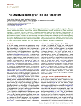 The Structural Biology of Toll-Like Receptors