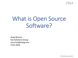 What Is Open Source Software?