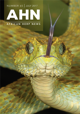 July 2017 African Herp News