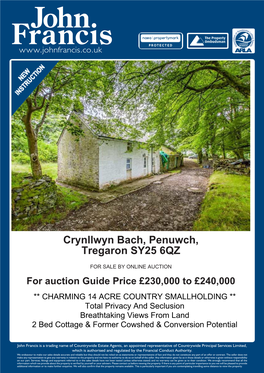 Crynllwyn Bach, Penuwch, Tregaron SY25 6QZ