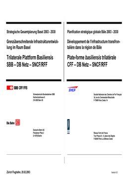 DB Netz – SNCF/RFF CFF – DB Netz – SNCF/RFF